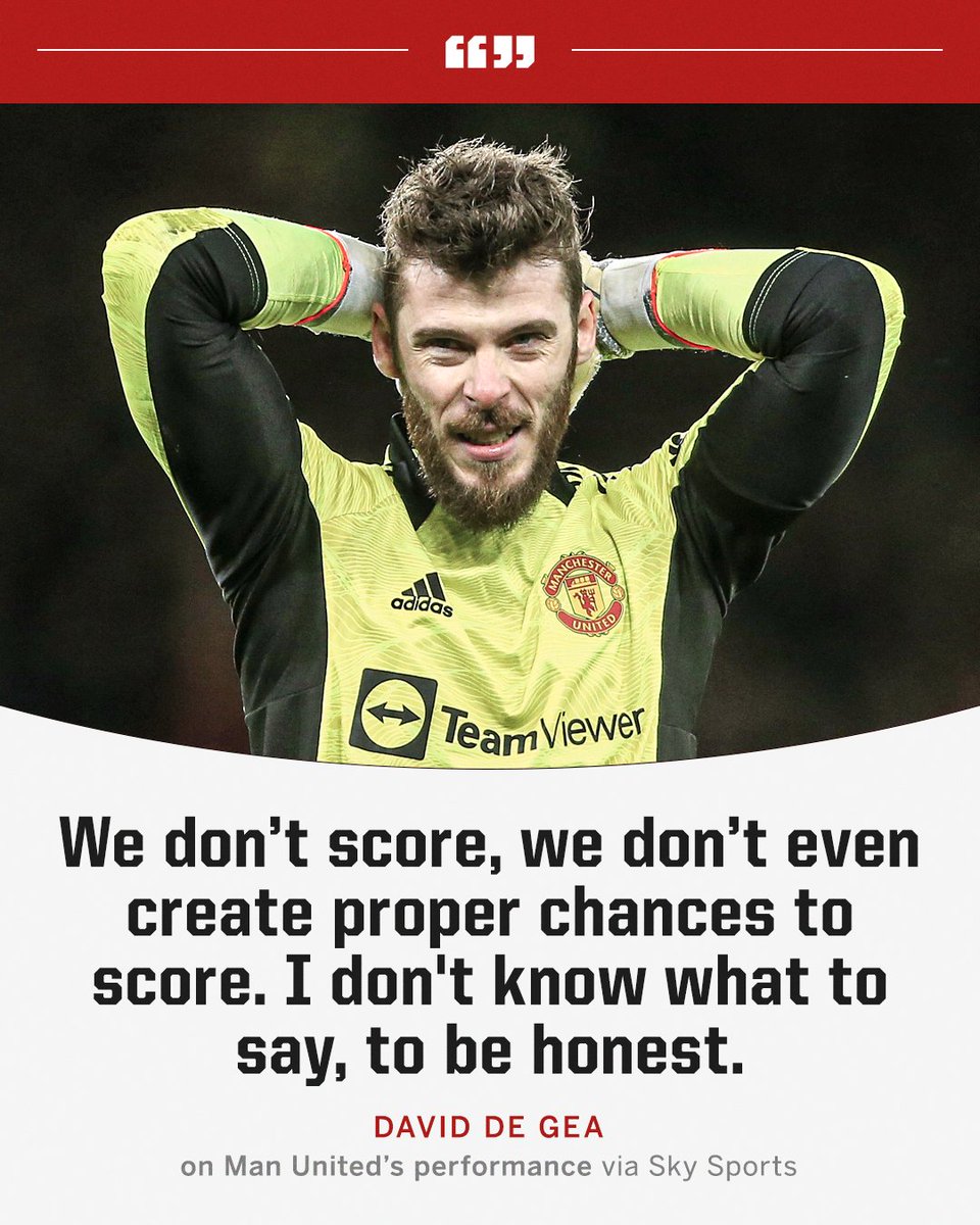 ESPNUK's tweet photo. David de Gea was lost for words after Man United's defeat 💔 https://t.co/5mSuMxEt4f