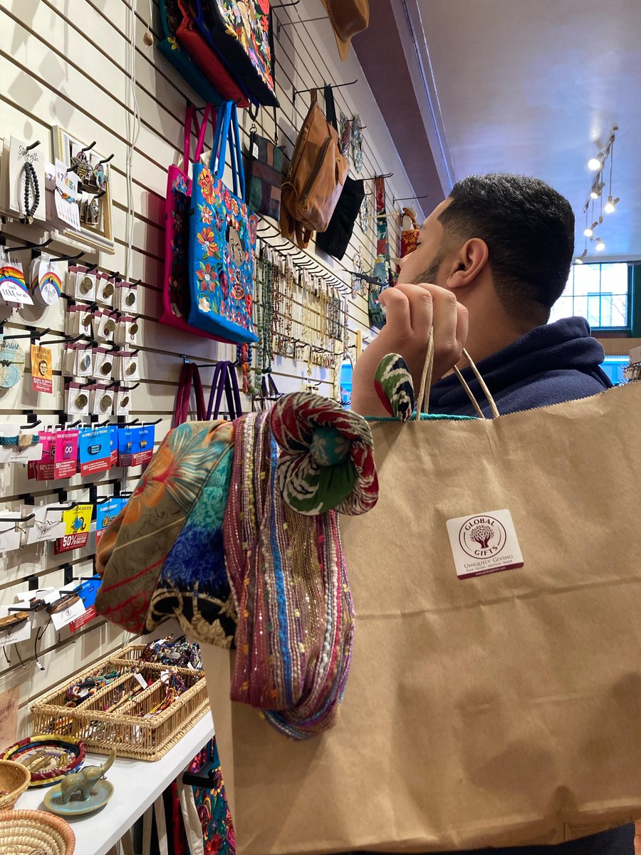 GlobalGiftsCBus's tweet photo. Today (4/9) is the last day of our bag sale! All customers will be given one of our large shopping bags and anything* that fits in the bag will be 20% off! What will be in your bag! [Food, beverages, &amp; consignment artwork not included.] https://t.co/b9oYRW0fpB