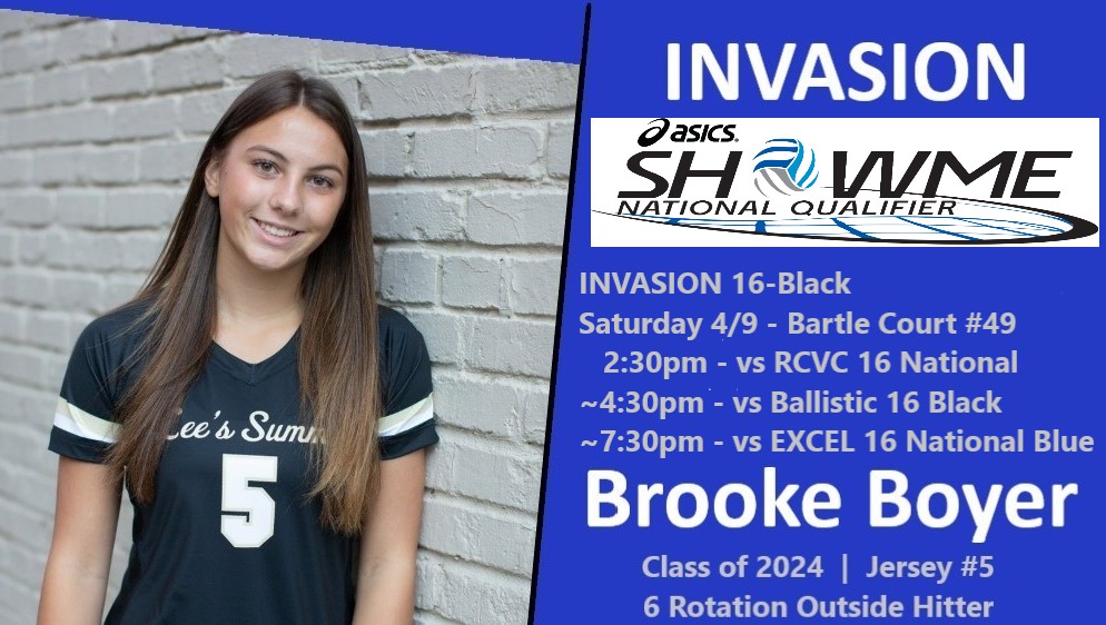 So excited for Day 1 of Show Me!  Lets go Invasion 16-Black! Game #1 at 2:30pm at Bartle Court #49!
recruit-match.ncsasports.org/clientrms/athl…