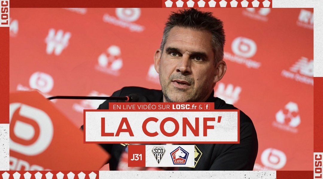 Le_Lillosc's tweet photo. La conférence qui a éait faite hier pour la 31j de @Ligue1UberEats qui se tiendras se dimanche 10avil a 15h contre le @AngersSCO https://t.co/jZHWSMBXl0