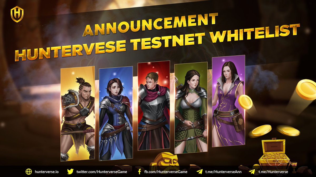 🎊 The whitelist for Hunterverse's Testnet Event is now OPEN. 🎊

Unlimited slots for Testnet Whitelist🤯 🤯 🤯

Testnet is open for all !!! All you need to do is fill in this form:forms.gle/cijCG1zZWvXwPw…

More detail: bitly.com.vn/7gesmv