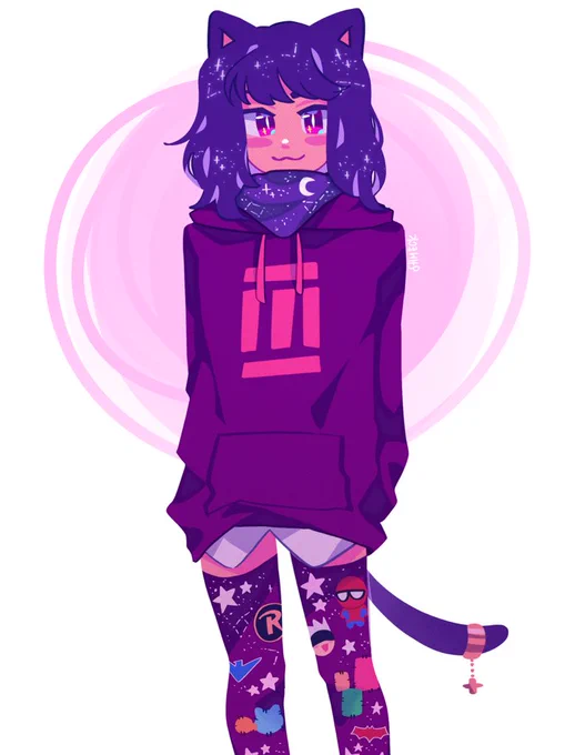 Haven't drawn my sona in a while 