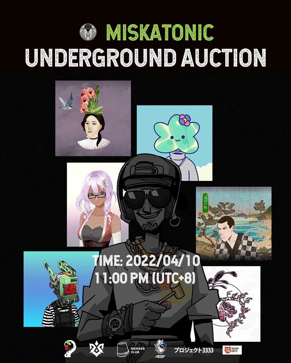 How would an NFT fanatic like to spend the weekend? Come to our weekly auction would definitely be a nice option! 

📆 April 10, 2022 11:00 PM(UTC + 8), stay tuned with the #auction channel.

#NFT #NFTCommunity #NFTGiveaway