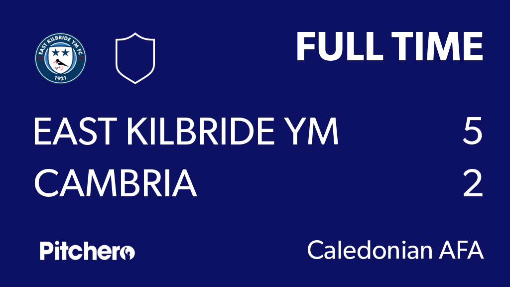 EKYM_FC's tweet photo. FULL TIME: East Kilbride YM 5 - 2 Cambria
#EASCAM #Pitchero
https://t.co/LZQPri3jJL https://t.co/nvvtOjhJcl