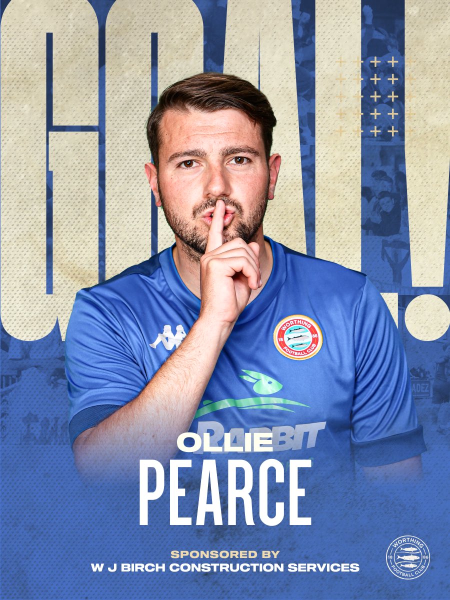 WorthingFC's tweet image. 40' - GOOOOOALLLLLLL 

OLLIE PEARCE HOOKS WORTHING IN FRONT!!  

1-0 WORTHING!!!!!

[0-1] 

#BOWWOR