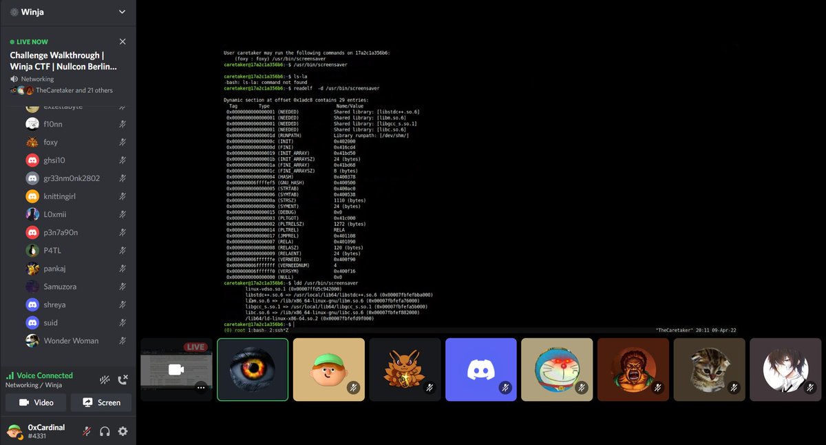 Post CTF walkthrough is a thing...that we "challenge creators" give a walkthrough of the unsolved challenges, to help people learn and grow.

Proud of this 😁💛

cc: <a href="/Winja_CTF/">WINJA</a> <a href="/nullcon/">NULLCON</a>