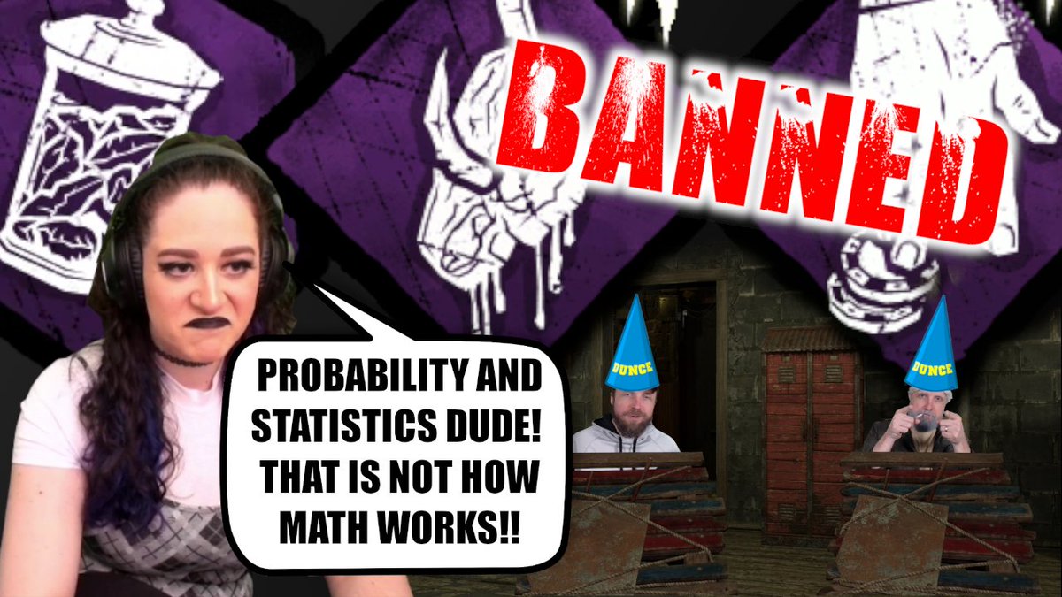 rupture_ttv's tweet photo. Streamer BANS me over DBD meme build - In depth video on DBD Luck and how Binomial Probability is calculated.  With luck theory and real world data from over 100 hooks and 0 failures! #dbd #DeadbyDaylight 
https://t.co/HUh1mSH6B3 https://t.co/Mmo6znwlqc