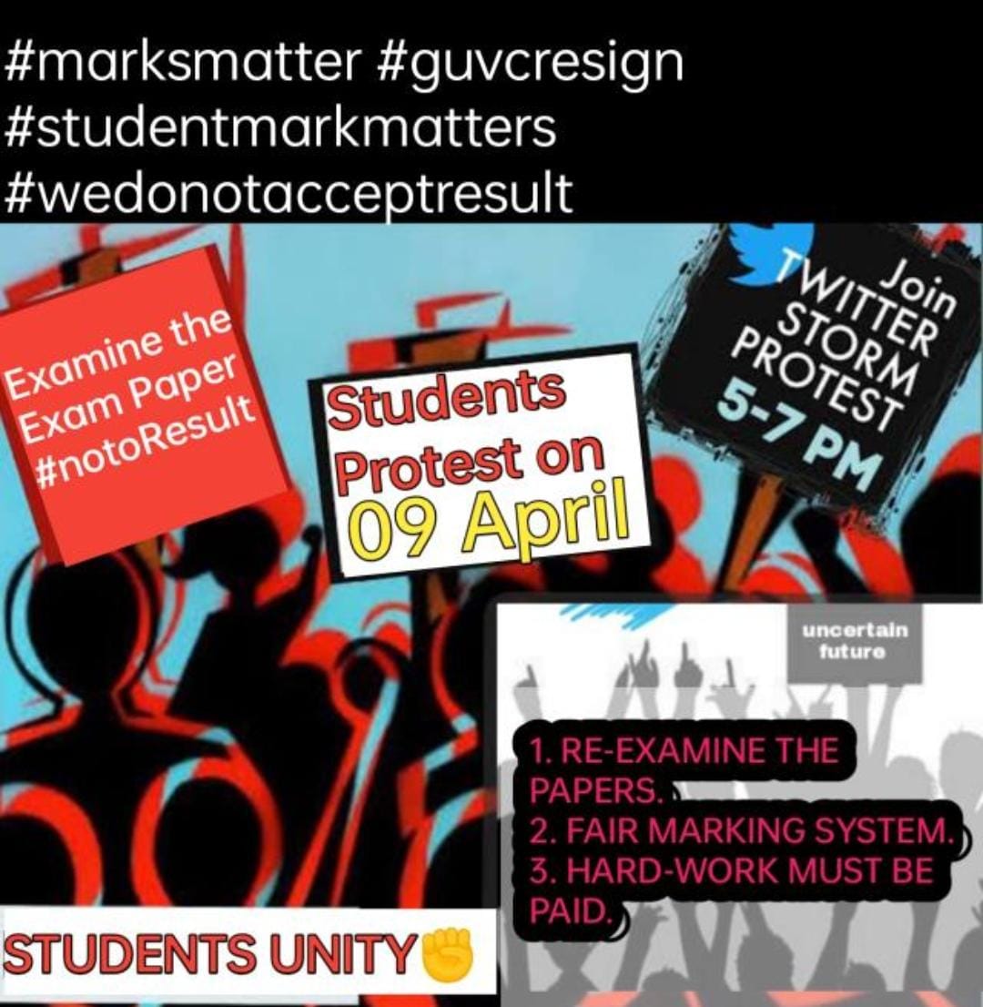 Pooja55176339's tweet photo. All of us got ours 1st sem result yesterday and it was totally a shocking result just because we appeared our exam online doesn't mean that our answer script have no value.We want our legal marks
#Guwahatiuniversity
#studentmarksmatter
@himantabiswa @Pijush_hazarika @NewsLiveGhy https://t.co/sWvJ1LbioG