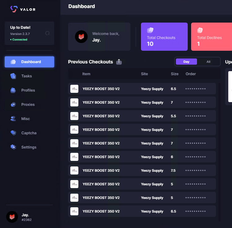 Jay. (Demon Dadiet FC President) (@jaytookstock) on Twitter photo 10 pairs was the max I wanted, easy drop. Thank you!
b: <a href="/ValorAIO/">Valor</a>
p: <a href="/AlpineProxies/">Alpine Proxies</a> <a href="/GFNF__/">GFNF</a>
g: <a href="/GFNF__/">GFNF</a> <a href="/aycdio/">AYCD</a>
GMAILS: <a href="/ProlificGmails/">Prolific Gmails</a> 10 pairs was the max I wanted, easy drop. Thank you!
b: <a href="/ValorAIO/">Valor</a>
p: <a href="/AlpineProxies/">Alpine Proxies</a> <a href="/GFNF__/">GFNF</a>
g: <a href="/GFNF__/">GFNF</a> <a href="/aycdio/">AYCD</a>
GMAILS: <a href="/ProlificGmails/">Prolific Gmails</a>
