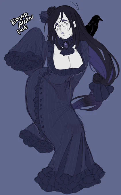 my fgo oc edgar allan poe 