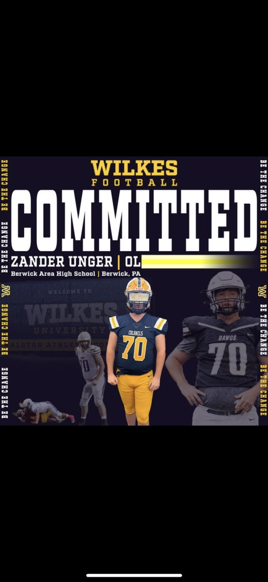 UngerZander's tweet photo. After many talks with my family and @CoachDrach and @JakeJola I have decided to spend my next four as a Colonel🔵🟡 https://t.co/8ldTYEpLbw