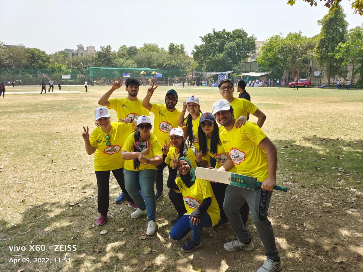 Girisham1's tweet image. Only a team as incredible, passionate and fun could get me to play cricket in the middle of a full blown Indian summer afternoon. @OnPurposeComms plays it’s first ever cricket tournament with the @PRCAIndia #PRPCL2022