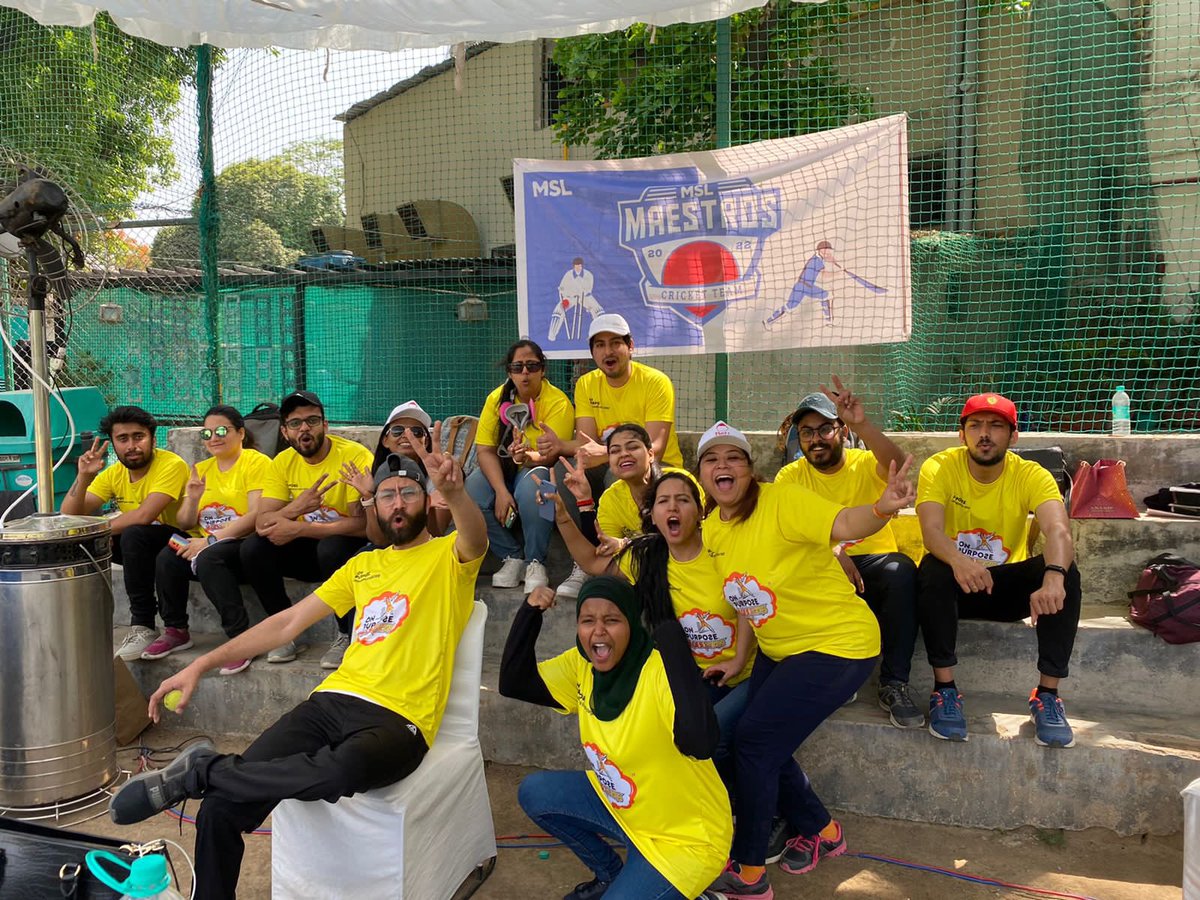 Girisham1's tweet image. Only a team as incredible, passionate and fun could get me to play cricket in the middle of a full blown Indian summer afternoon. @OnPurposeComms plays it’s first ever cricket tournament with the @PRCAIndia #PRPCL2022