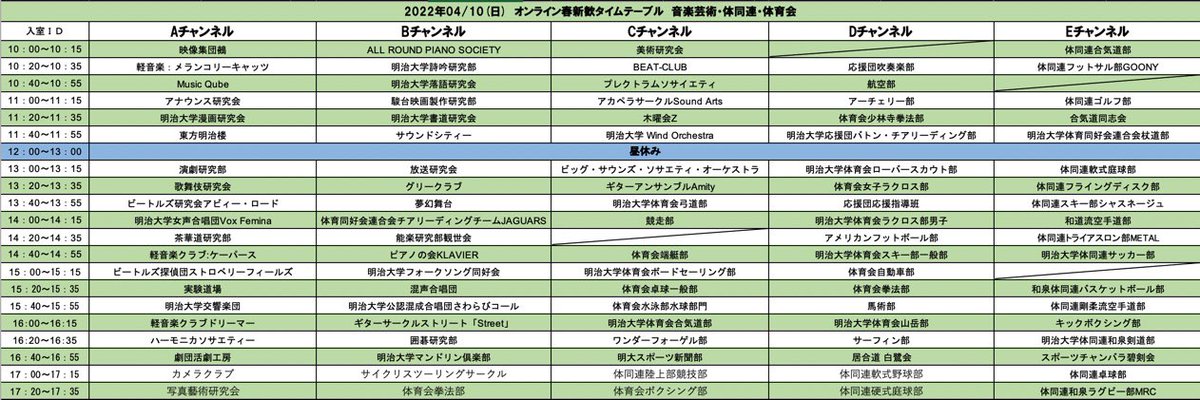 ◆ZOOM新歓について◆

本日はZOOMの不具合等でご迷惑をお掛けしてしまい、大変申し訳ございません。

また、明日（4/10）のZOOMのIDとパスワードが変更となっておりますので、本日Oh-o!Meijiのお知らせをご確認の上、是非お越しください🤲

#春から明治  ＃明治大学　#春新歓
