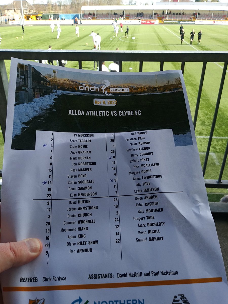 NickJonesSoccer's tweet image. Todays Scouting Alloa v Clyde. 
#scottishfootball #Scouting #oppositionanalysis #playerscouting @S4Football