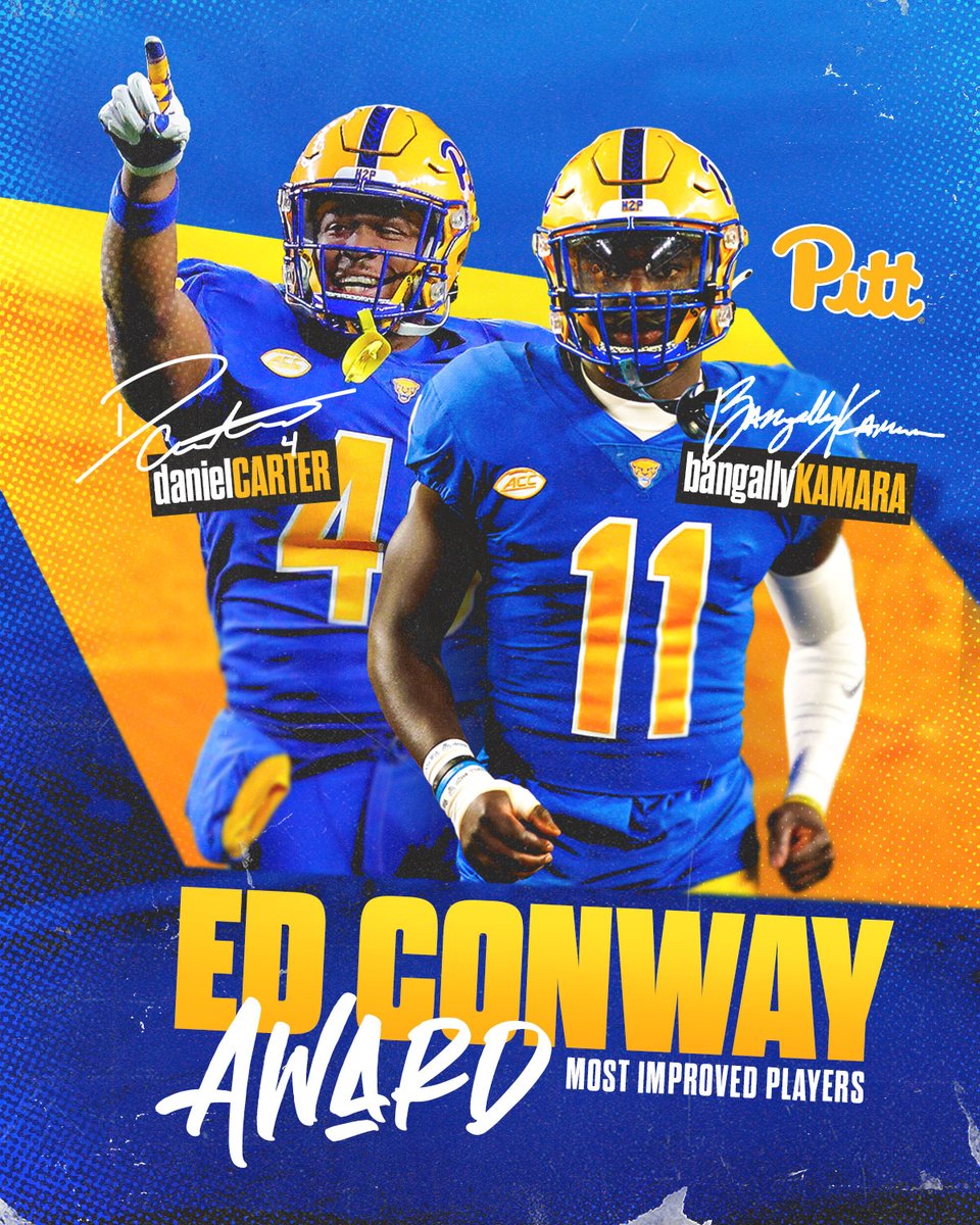 Pitt Football (@pitt_fb) on Twitter photo Ed Conway Award Winners ππ
Most Improved Players of Spring π
Daniel Carter Β» <a href="/KING__CARTER5/">Daniel Carter</a>
Bangally Kamara Β» <a href="/BangallyKamara/">βΉπΎββοΈ</a>
#H2P π Ed Conway Award Winners ππ
Most Improved Players of Spring π
Daniel Carter Β» <a href="/KING__CARTER5/">Daniel Carter</a>
Bangally Kamara Β» <a href="/BangallyKamara/">βΉπΎββοΈ</a>
#H2P π