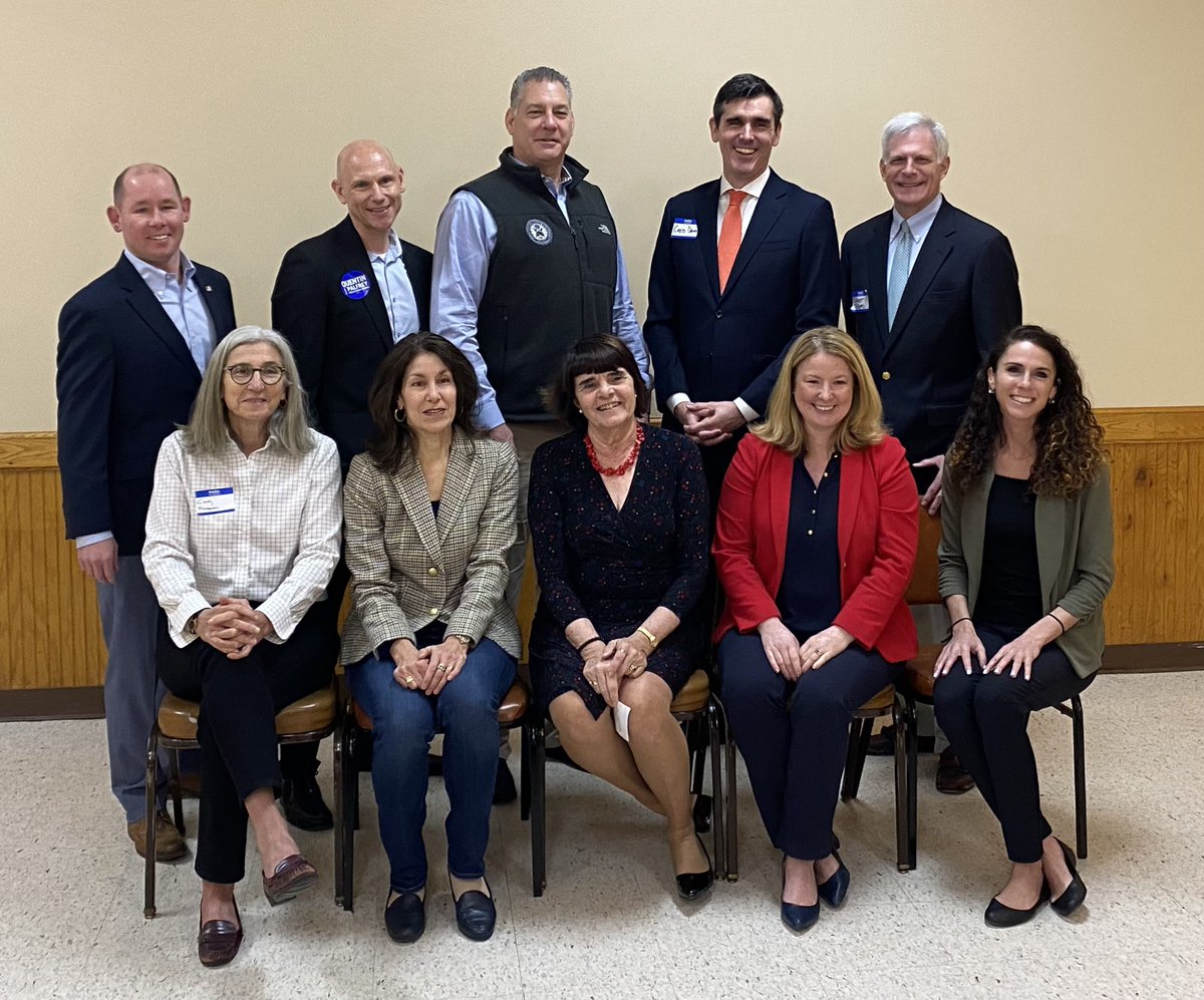 Official class photo of state candidates attending the Woburn Dems this morning. Great to see <a href="/richhaggerty/">State Rep. Rich Haggerty</a>, <a href="/qpalfrey/">Quentin Palfrey</a>, <a href="/PeterKoutoujian/">Peter J Koutoujian</a> (standing on his tiptoes 😀), <a href="/BretBero/">Bret Bero for LG</a>, <a href="/CindyFriedmanMA/">Cindy Friedman</a>, <a href="/mciccolo/">Rep. Michelle Ciccolo</a>, <a href="/MarianRyanDA/">Marian Ryan</a>, and <a href="/TamiGouveiaMA/">Tami Gouveia</a>! #mapoli