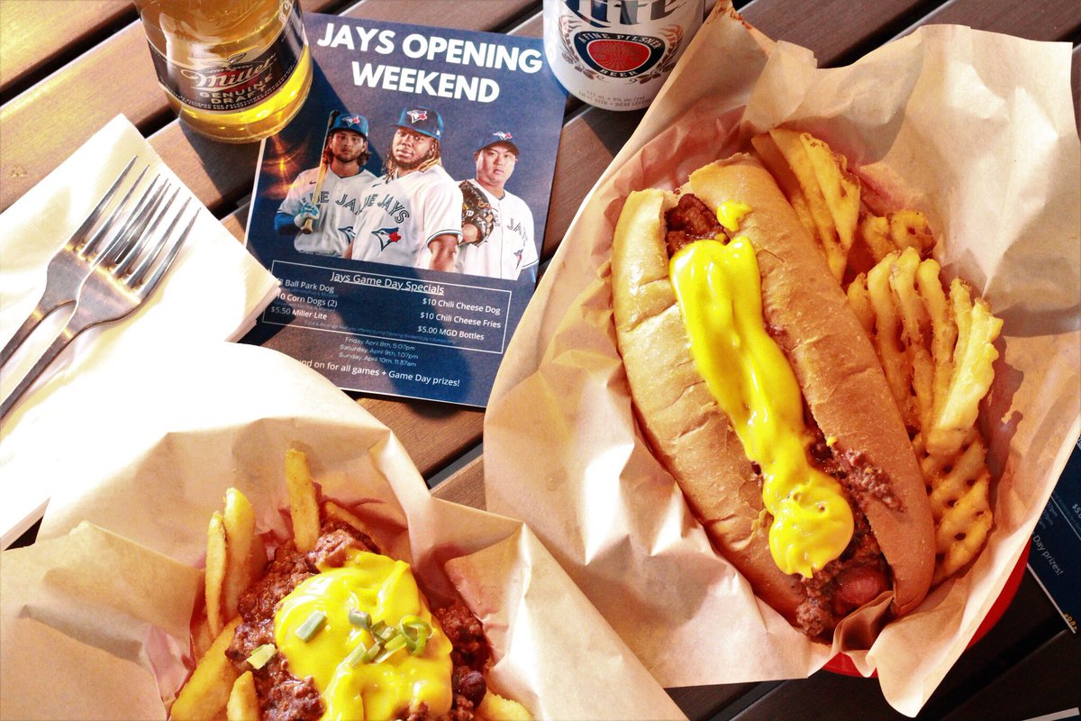 schankscalgary's tweet photo. Who’s ready for some more @bluejays action?! Game 2 today at 1:07pm - sound on for the game + great ball park deals! #schanks #bluejays #gojaysgo #yycdeals #openingweekend https://t.co/E8JcKfc7SK