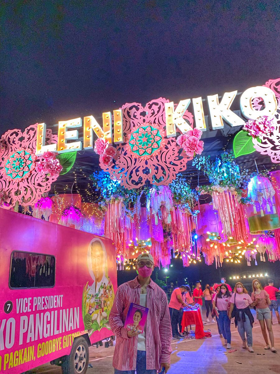 JanSilverio's tweet photo. Can’t feel my legs but it was all worth it. 😅🎀

#PampangaIsPink 
#KabaLENIKIKO https://t.co/sTxBeq8pFV