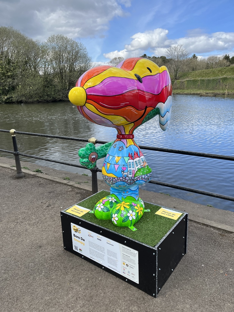 richieh's tweet image. Snoopy hunt in Caerphilly! #adogstrail #caerphilly
