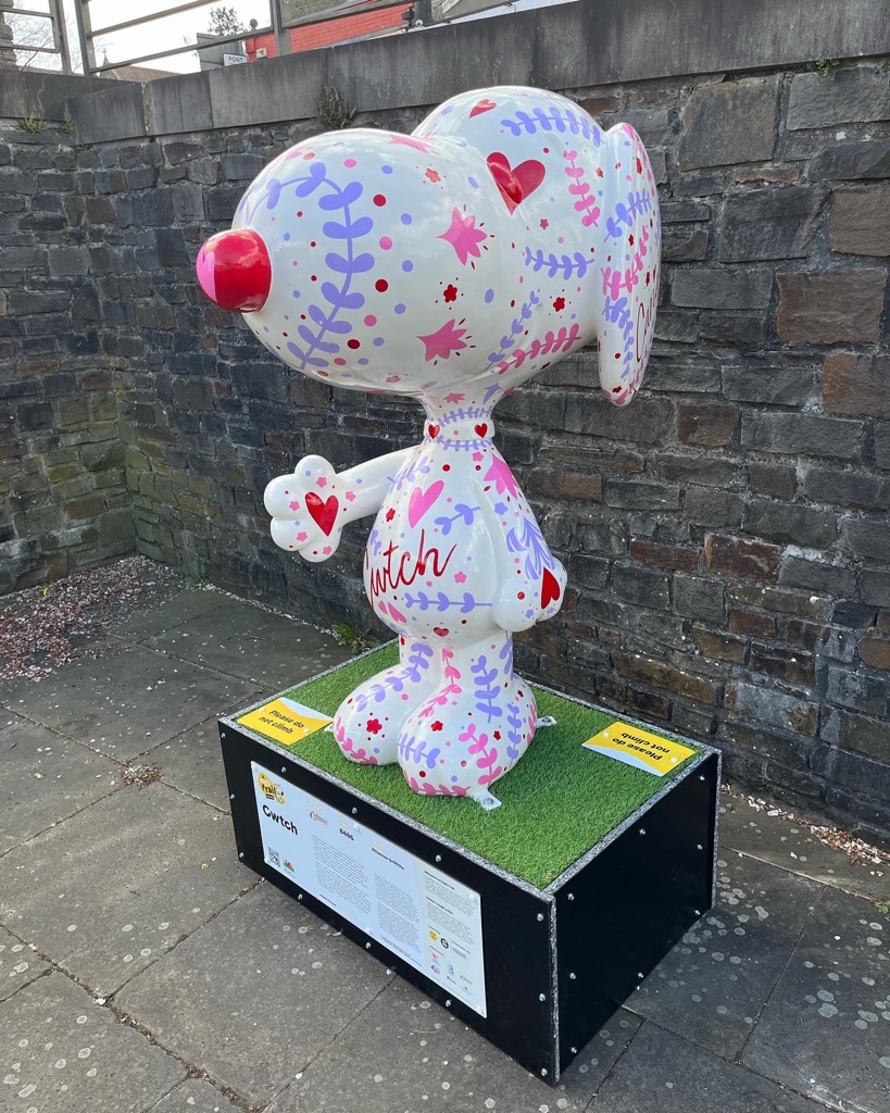 richieh's tweet image. Snoopy hunt in Caerphilly! #adogstrail #caerphilly