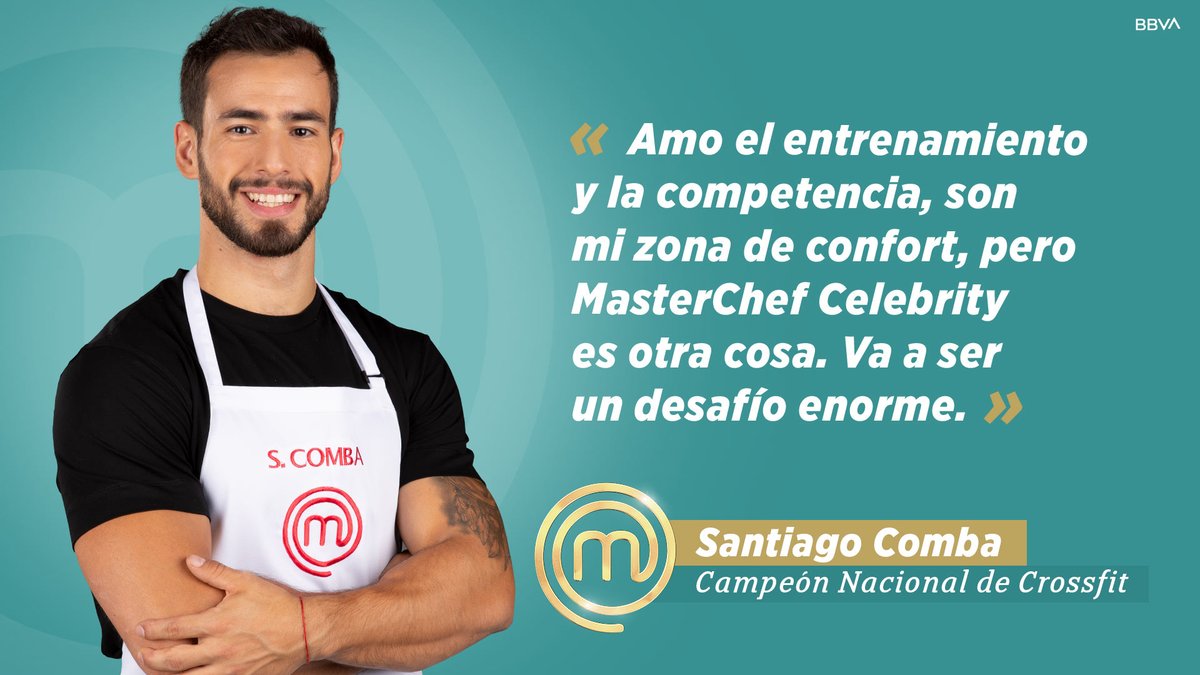 ¡Bienvenido <a href="/SantiComba/">Santi</a> a MASTERCHEF CELEBRITY URUGUAY! 👨‍🍳🙌📺 Ya sabemos que problemas para abrir frascos no va a tener... 😂🥫💪

#MasterChefUY #MasterChefCelebrity | <a href="/XimeTorres8/">Xime Torres El #8M es de NOSOTRAS</a> <a href="/pugliainvita/">Sergio Puglia</a> <a href="/elfranchuteji/">Franchute • Laurent Lainé</a> <a href="/canal10uruguay/">Canal 10</a> <a href="/bbva_uruguay/">BBVA en Uruguay</a>