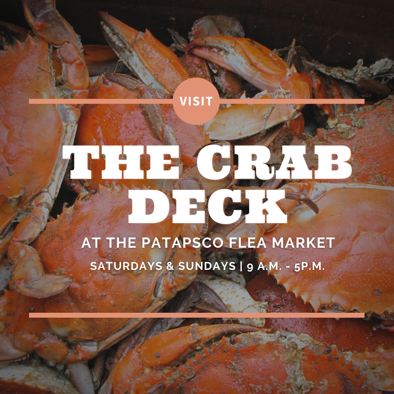 PatapscoMarket's tweet photo. Visit the Tiki Bar then come to The Crab Deck to enjoy Hot Steamed Crabs.
.
.
.
#patapscofleamarket #mybmore #bmoreshopping #bmoresmallbusiness #bmorefleamarket #bmoreshoplocal #bmorepopshop #bmore https://t.co/SrVYMUeCCz
