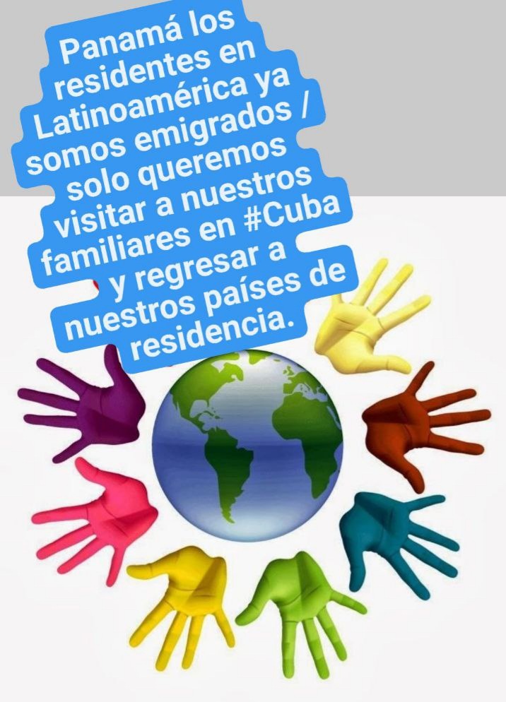 CubanoLibre91's tweet photo. @NitoCortizo #eliminen_visa_residentesenelexterior @GabiCarrizo #queremosregresaracasa   @Gozainesamira #panama_no_cumple     @ErikaMouynes #visatransitoinjusta
Los residentes latinoamericanos somos emigrados solo queremos visitar familia en Cuba y regresar al país de residencia https://t.co/mV75SJUfyr