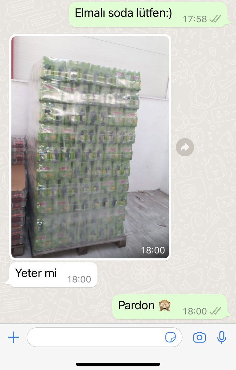 Arkadaşımın toptancı olduğunu unutup sipariş verince :)