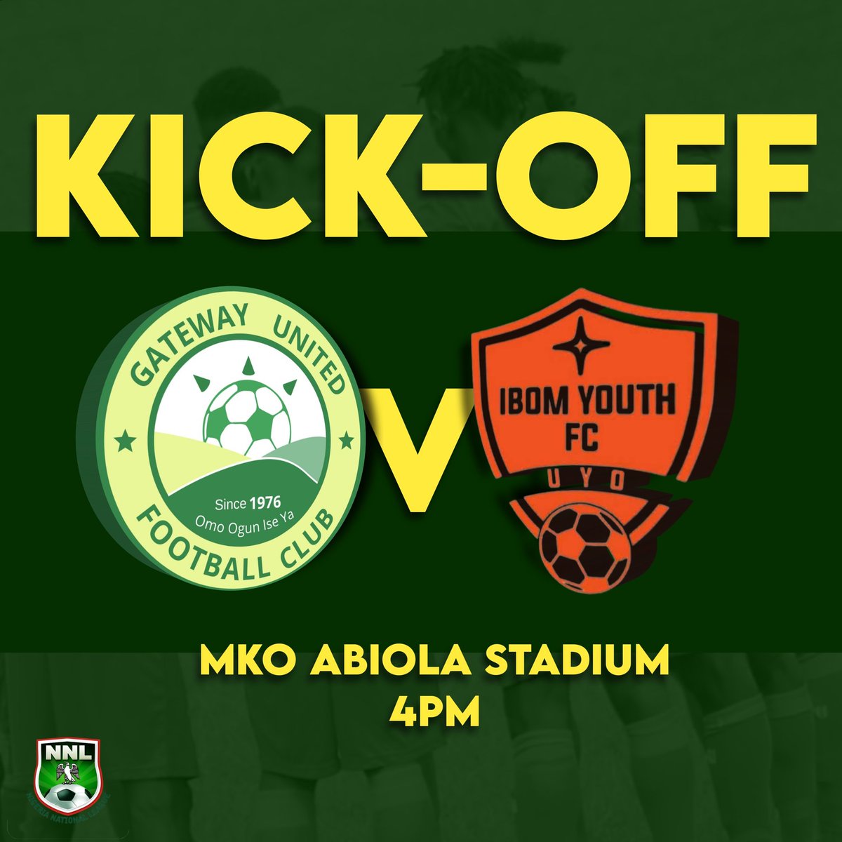 GatewayUnitedFC's tweet photo. 1' The hosts get us underway at MKO Abiola Int'l Stadium, Kuto, Abeokuta
#NNL22 #GATEIBOM https://t.co/pR92aGQ1Vb