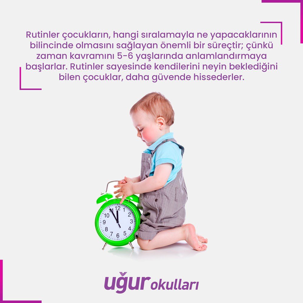 0-6 yaş döneminde, hayatın öngörülebilir olduğu duygusunu oluşturan rutinler neden önemlidir? 🐣

#UğurluOlmak