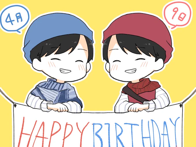 ギリギリ間に合わなかったけどカッタナー&amp;リッキー誕生日おめでとうございました! 