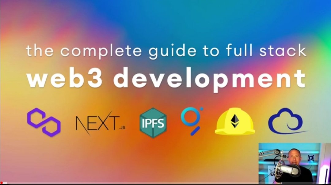 Andy S.👨🚀| The Graph| Germany (@0xthegraph) on Twitter photo The Complete Guide
to Full Stack Web3
Development
<a href="/dabit3/">nader dabit</a>
#thegraph #web3 #FullStackDeveloper
youtu.be/nRMo5jjgCr4 The Complete Guide
to Full Stack Web3
Development
<a href="/dabit3/">nader dabit</a>
#thegraph #web3 #FullStackDeveloper
youtu.be/nRMo5jjgCr4