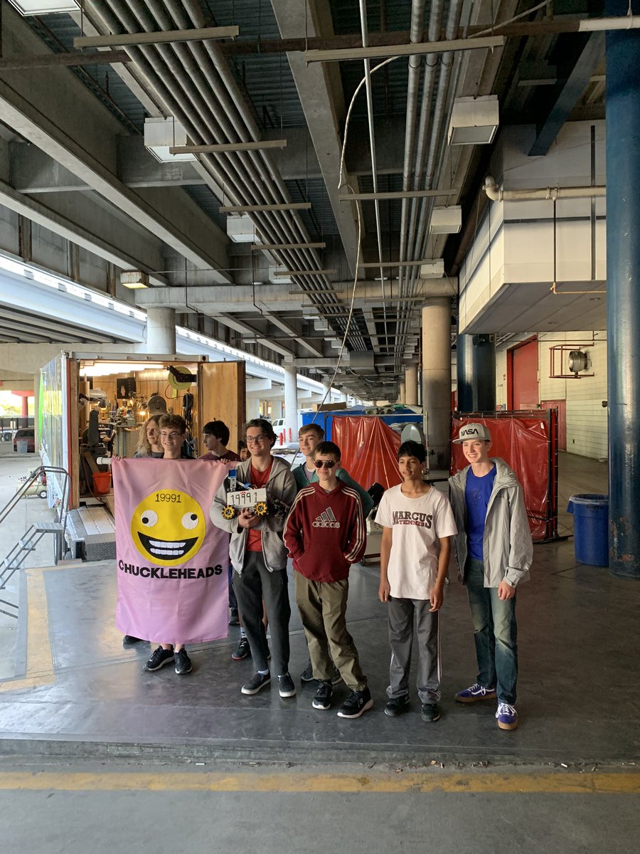 ChantellUpshaw's tweet photo. @Marcus_HS Robotics Team wins first match of the day  at UIL State Robotics in Houston today! 🎉🎉🎉 https://t.co/YFL4hKUlXL