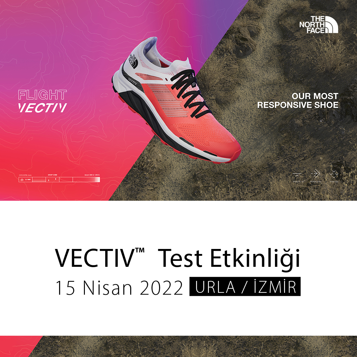 VECTIV modellerini patikalarda deneme fırsatı İzmir'de, Urla'da! 15 Nisan'da Backyard Ultra parkurundaki deneyimin detayları ve kayıt linki burada bit.ly/VectivTestUrla #powerfurther #NEVERSTOPexploring