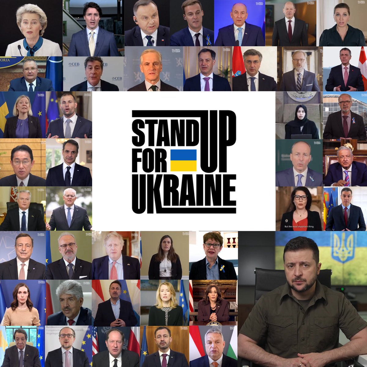 The generosity of countries, companies and people worldwide offers some light in this dark hour.
 
I want to thank everyone who took part in this global solidarity effort.
 
We will continue to #StandUpForUkraine