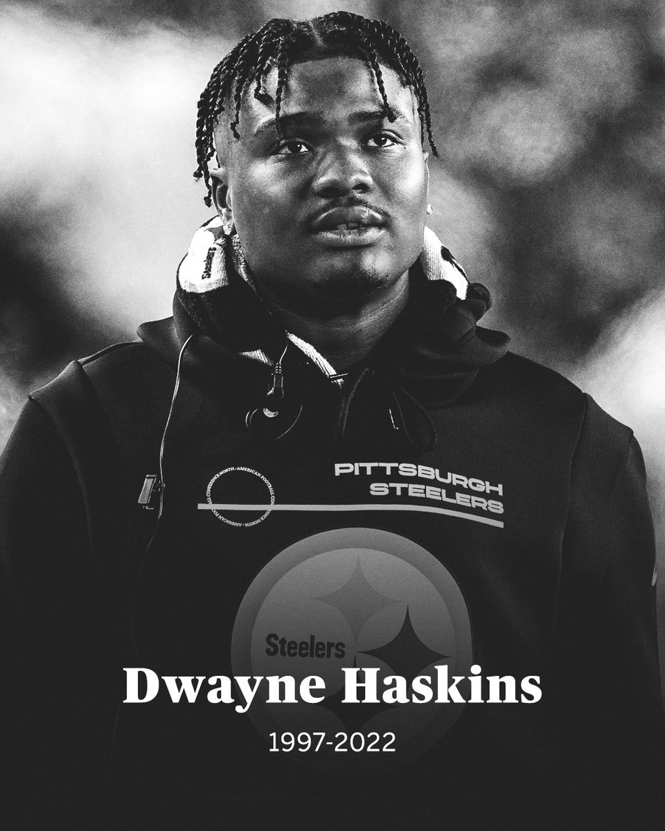 Dwayne Haskins fue ganador del Trofeo Heisman en 2018, egresado de Ohio State y tomado con el pick 15 por WFT en 2019. Fue cortado en 2020 por cuestiones extra cancha y contratado por Steelers en 2021. Este año iba a competir con Trubisky y Mason por ser el QB1 de #Steelers #RIP