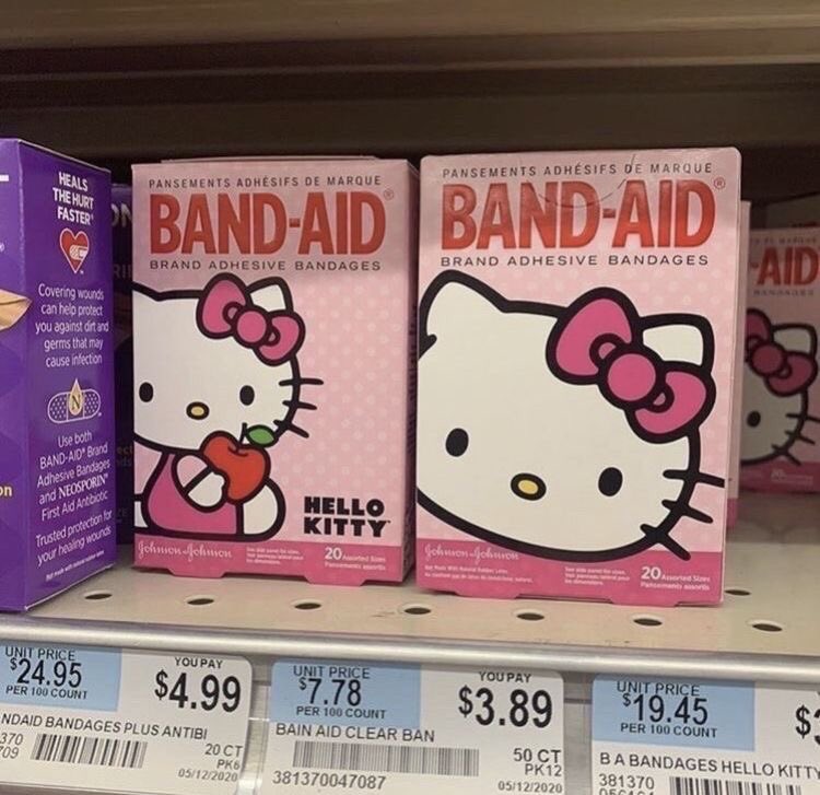diorlibra's tweet photo. hello kitty band-aids <3 https://t.co/WB9yW0DfPa