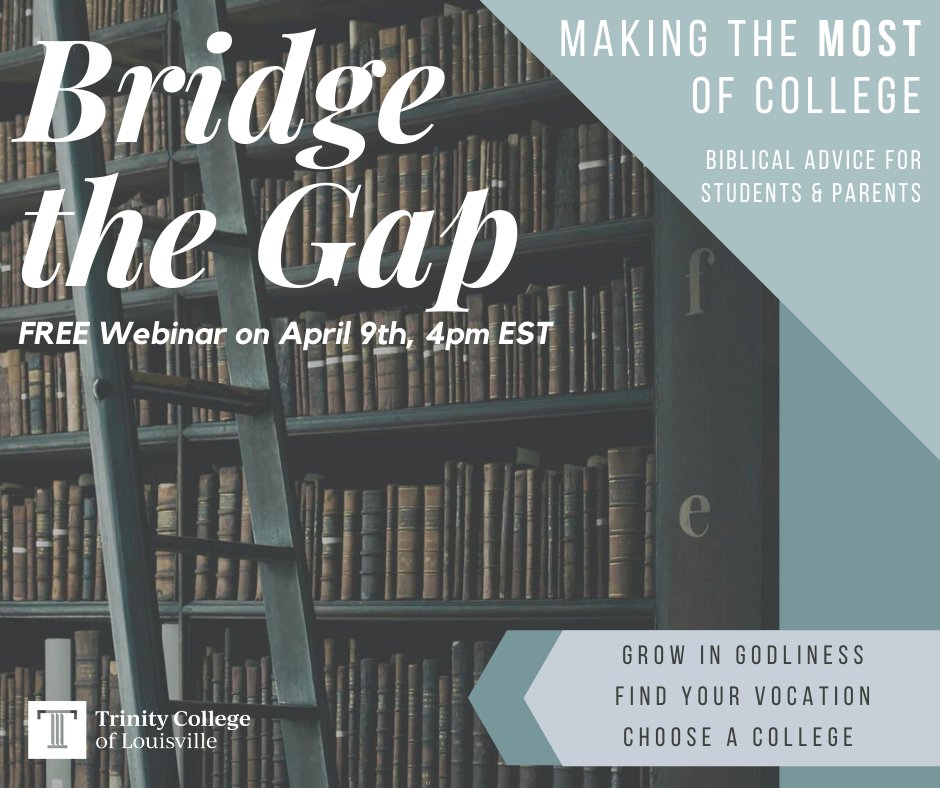 Can't wait to see you TODAY, 4pm EDT! 

Tune in this afternoon for our Bridging the Gap webinar, a free online event for students &amp; parents on making the most of college!

Join via ZOOM Meeting ID: 851 8733 1764 Passcode: 008063
zoom.us/j/85187331764