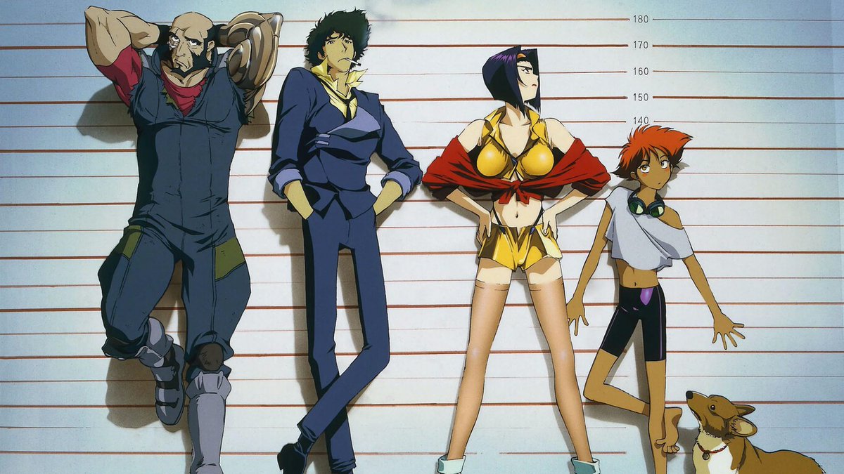 Wictor2501's tweet photo. Done with the Cowboy Bebop rewatch
It aged like a fine wine, peak entertainment, peak 90s animation
There's something about how western the characters are that makes em more relatable and the jokes hit harder than otherwise
The immaculate voice acting helps
Still a 10/10 https://t.co/DpUY3z4lfR