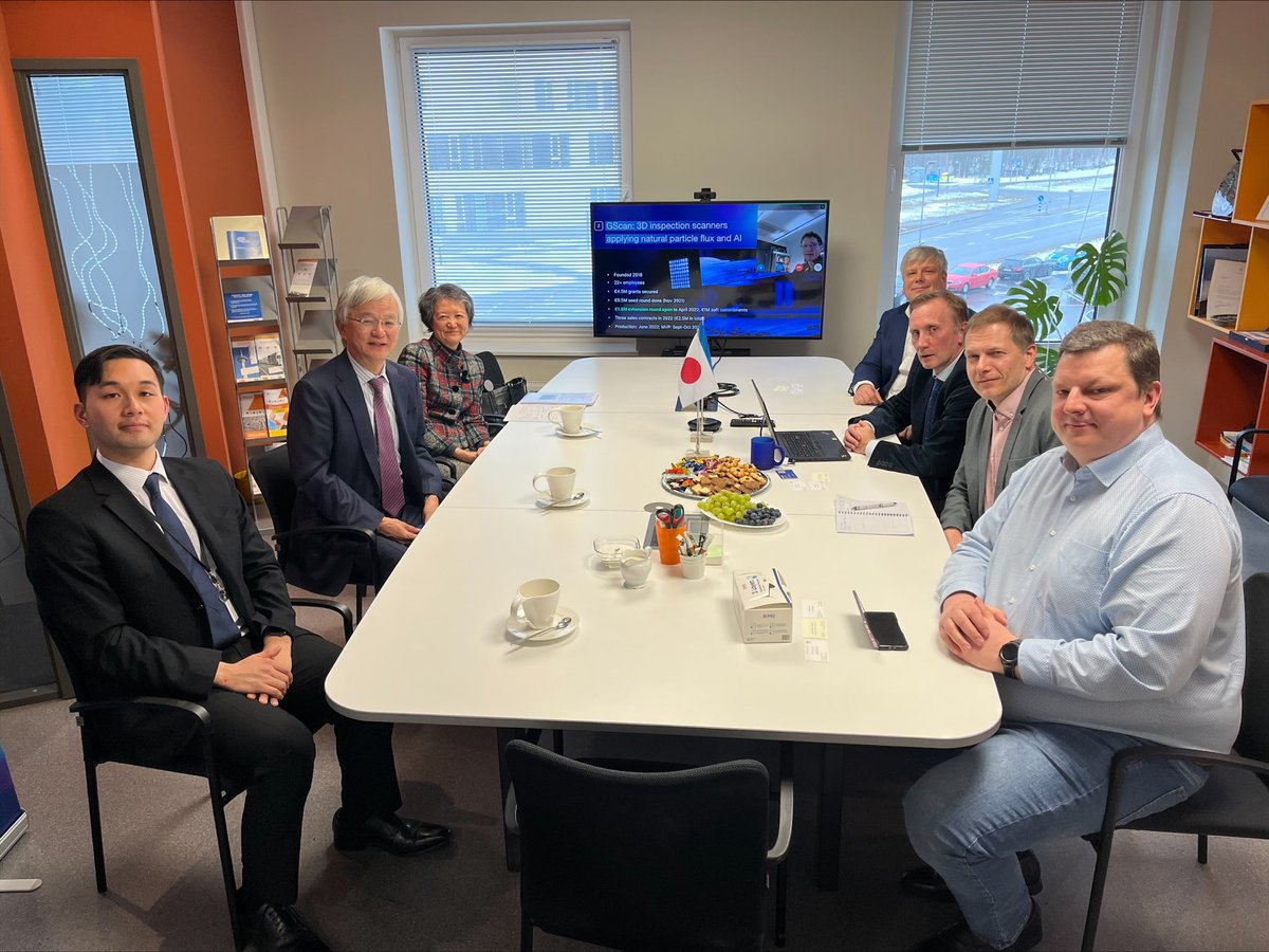 A real honour to welcome the Ambassador of Japan to Estonia Yukihiko Matsumura at GScan. Our company has strong ties with Japan having some key components produced there. I am very sure we will see Japanese investors and clients at our company soon.
#Japan #GScan #muonFLUX