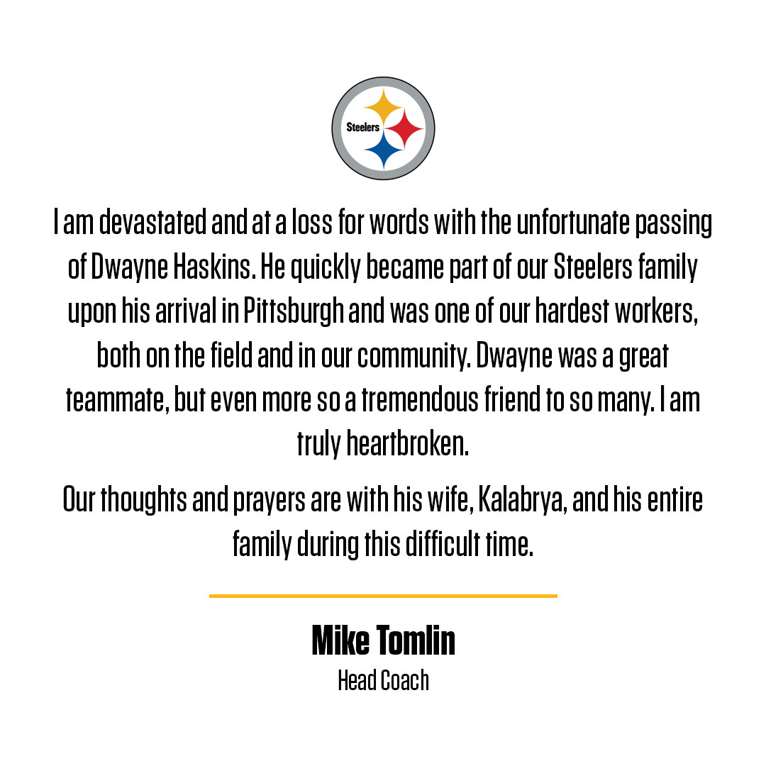 steelers's tweet image. Statement from Head Coach Mike Tomlin: