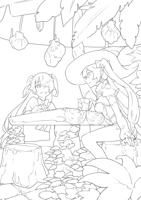 線画終わった💤 