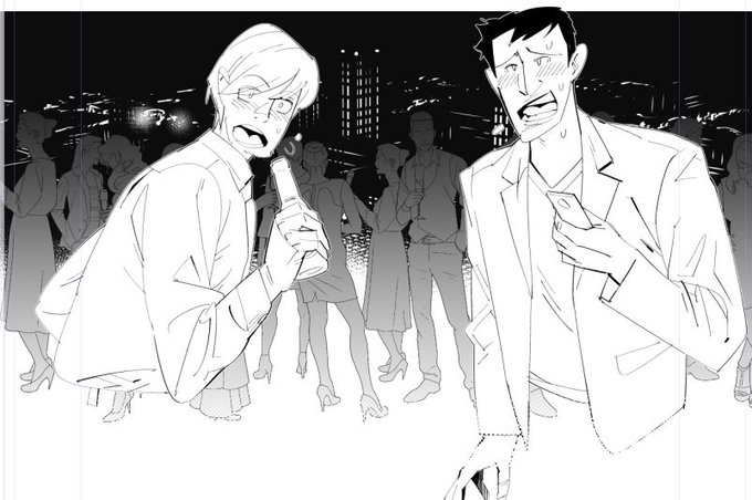 デタラメに描かれたメンズと無料で見つけた背景素材 