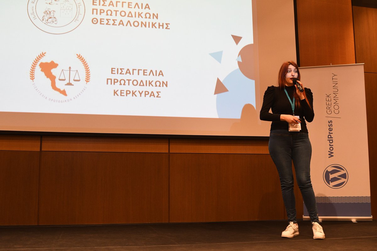WordCamp Athens (@wordcampathens) on Twitter photo Developing Public Sector Organization Websites in WordPress: Advantages and Challenges από την Ειρήνη Ιωαννίδου στο Track B του <a href="/WordCampAthens/">WordCamp Athens</a> 2022.
#WCATH2022 Developing Public Sector Organization Websites in WordPress: Advantages and Challenges από την Ειρήνη Ιωαννίδου στο Track B του <a href="/WordCampAthens/">WordCamp Athens</a> 2022.
#WCATH2022