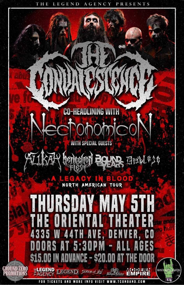 Boundbyyears's tweet photo. Less than a month away! Bound returns to Denver. Ticket link below.

https://t.co/heImjVv5jb

#boundbyyears #whatfatemaybring #metalcore #legendagency
#groundzeropromotions #emgpickups #dirtbagclothing #drstrings #intunepicks #deviantclothing
#razeenergy #shloggertheotter https://t.co/9e6OUR6IUw