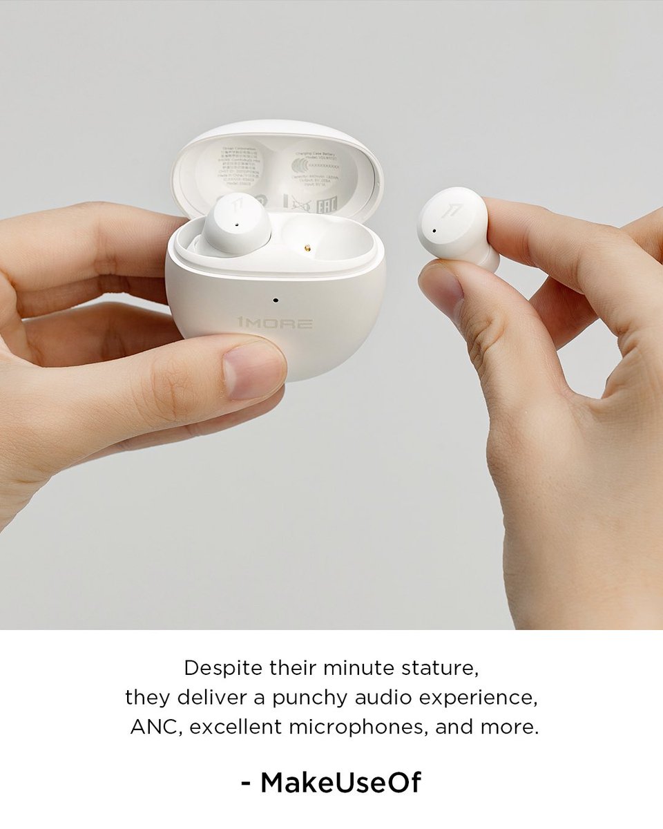jackiec62808687's tweet photo. Some customer consider Mini size will compromise some earbuds important thing. No need worried as for ComfoBuds Mini are receiving a lot of compliments. Here are part of global media said about the ComfoBuds Mini. #MiniButMighty #Comfobudsmini #1more https://t.co/3WjStvthLF