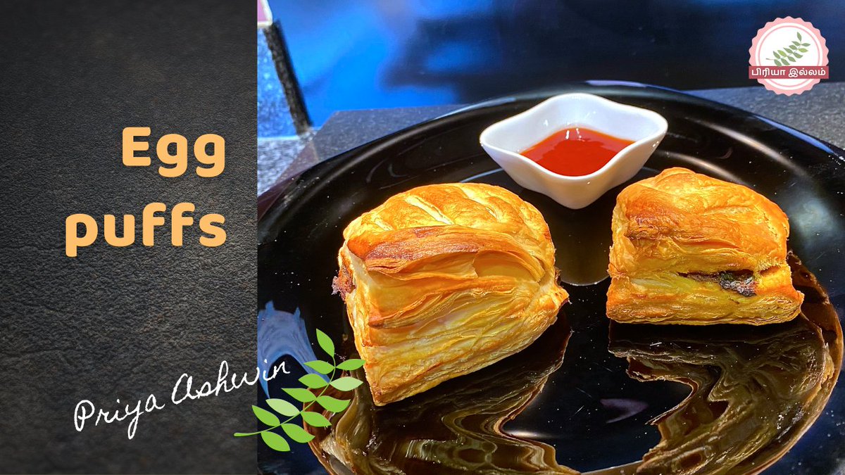 Egg puff #pastry is a popular teatime #snack that is available in bakeries and cafes in India. The same #recipe can be used with vegetables to make a curry filling as a vegetarian option. 
Watch  youtu.be/u8lDN5APzp0