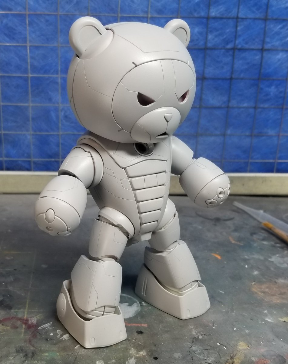 WJexter's tweet photo. #highgrade #beargguy #ironman custom WIP scribed lines, hollowed out eyes and chest for LEDs. Added custom reactor on chest and customized neck area. 

#gundam #gunpla https://t.co/DtuklDyUZD