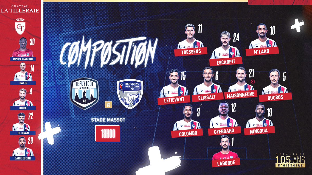 BPFC24's tweet photo. #LPFBPFC

Découvrez le 1️⃣1️⃣ de départ de nos Bergeracois pour cette 24ème journée @N2Championnat face @lepuyfoot 🔵🔴

📺 Match à suivre sur Fuchs Sports // Live Tweet https://t.co/zWdfKptAr3